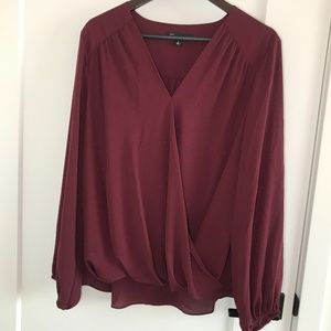 INC Cute Wine Color Top (Never Used)